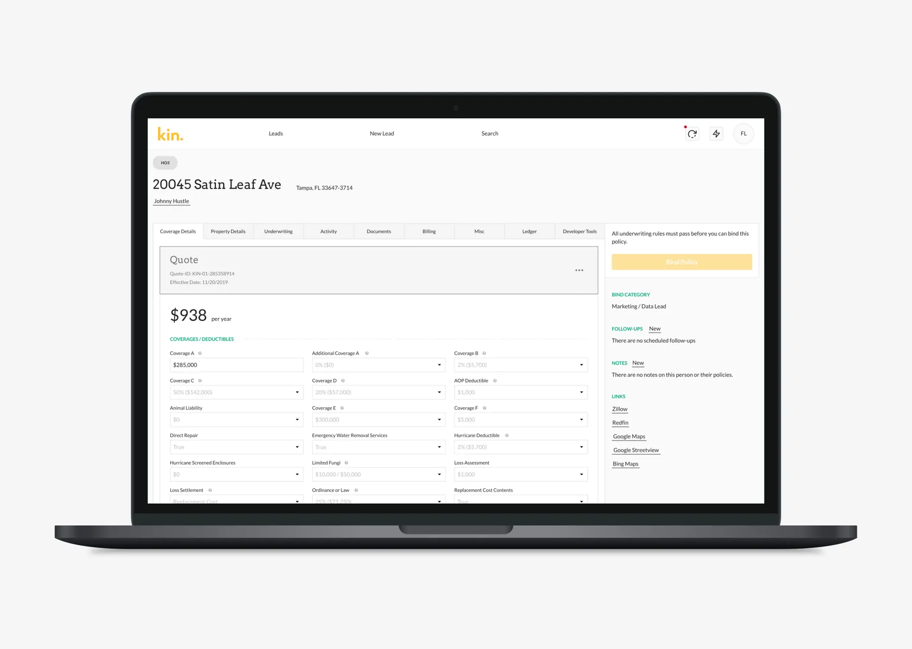 Kintranet — workflow and task views