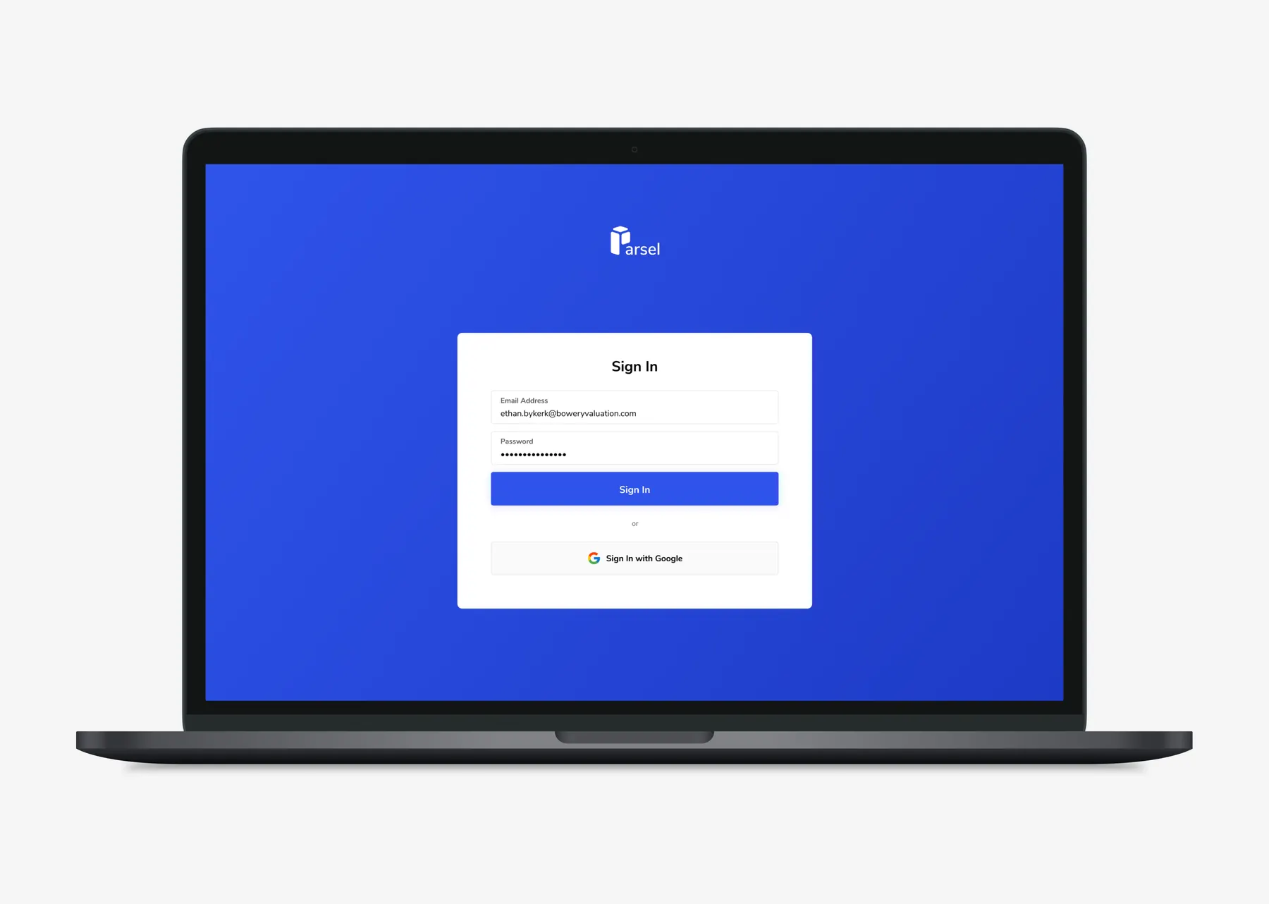 Parsel — appraisal workspace overview